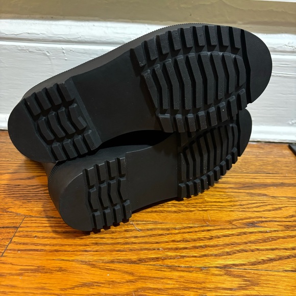 AQUA Logan Leather Platform Ankle Combat Boot BNIB - Picture 6 of 7